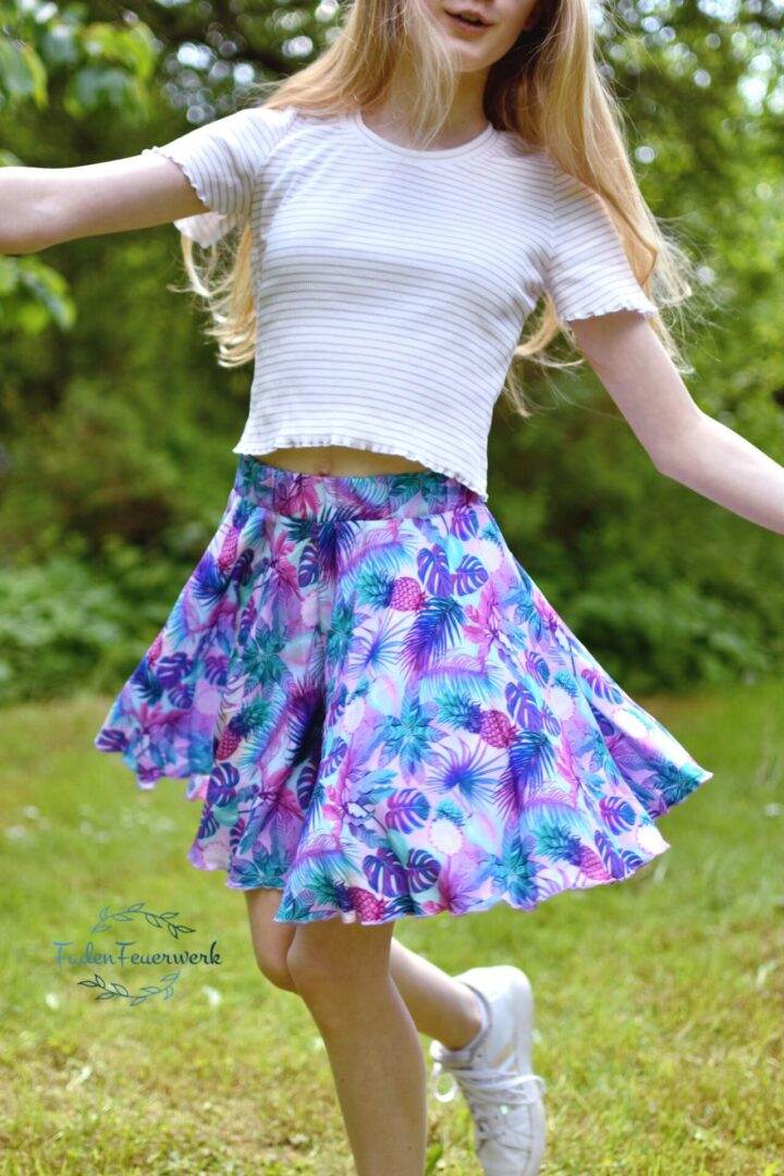 (Hosen)Rock Räuberprinzessin Gr.50-158 Schnittmuster [ DIN A4 & A0 PASSFORMSYSTEM (27,5cm bis 87,5cm BU) - Sewando