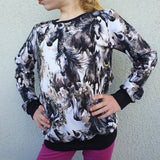 Schnittmuster Pullover Falten Brise