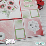 Digiset Mohnblumenstrauß, Plotterdatei, Sublimation, Digistamp, Digipaper - Sewando