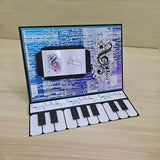 Digiset Blumen Notenschlüssel, Digistamp, Digipaper, Sublimation, Druck - Sewando