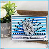 Digiset Blumen Notenschlüssel, Digistamp, Digipaper, Sublimation, Druck - Sewando