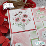 Digiset Mohnblumenstrauß, Plotterdatei, Sublimation, Digistamp, Digipaper - Sewando