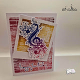 Digiset Blumen Notenschlüssel, Digistamp, Digipaper, Sublimation, Druck - Sewando