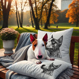 Stickdatei Bullterrier "Chiquita" - realistisch - FÜR HELLE STOFFE