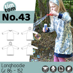 Schnittmuster timtom No.43 Longhoodie Gr. 86-152 - Sewando