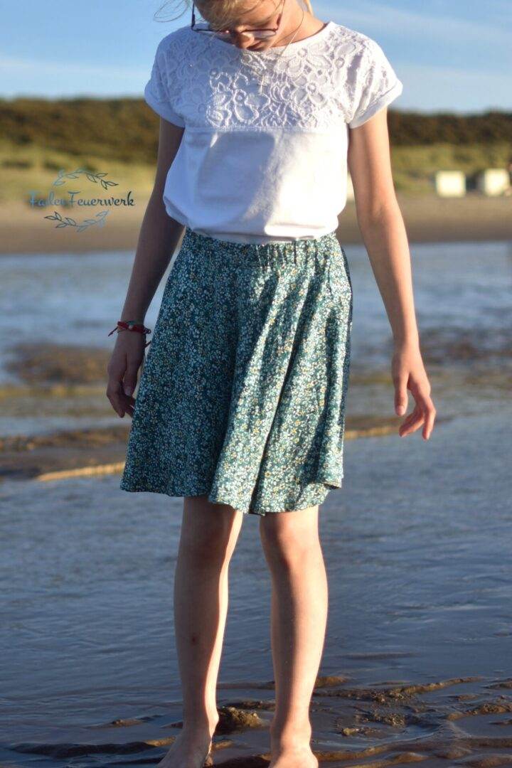 (Hosen)Rock Räuberprinzessin Gr.50-158 Schnittmuster [ DIN A4 & A0 PASSFORMSYSTEM (27,5cm bis 87,5cm BU) - Sewando