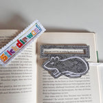5x Stickdatei Leseratte Lesehilfe ITH und Satinstick - Sewando