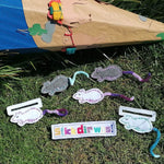 5x Stickdatei Leseratte Lesehilfe ITH und Satinstick - Sewando
