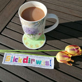 4x Stickdatei "Tulpe" ITH Untersetzer