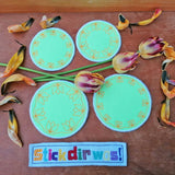 4x Stickdatei "Tulpe" ITH Untersetzer