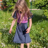 Kleid "SummerWind" Schnittmuster für Wolle-Seide, Viskose-Jersey o.ä. 86-140