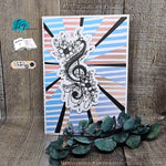 Digiset Blumen Notenschlüssel, Digistamp, Digipaper, Sublimation, Druck - Sewando
