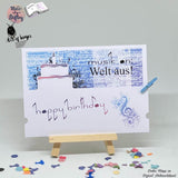 Digiset Blumen Notenschlüssel, Digistamp, Digipaper, Sublimation, Druck - Sewando