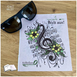 Digiset Blumen Notenschlüssel, Digistamp, Digipaper, Sublimation, Druck - Sewando