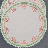 4x Stickdatei "Lotus" ITH Untersetzer