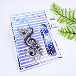 Digiset Blumen Notenschlüssel, Digistamp, Digipaper, Sublimation, Druck - Sewando
