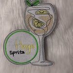 Stickdatei Cocktail - Untersetzer (Single Line) - Sewando