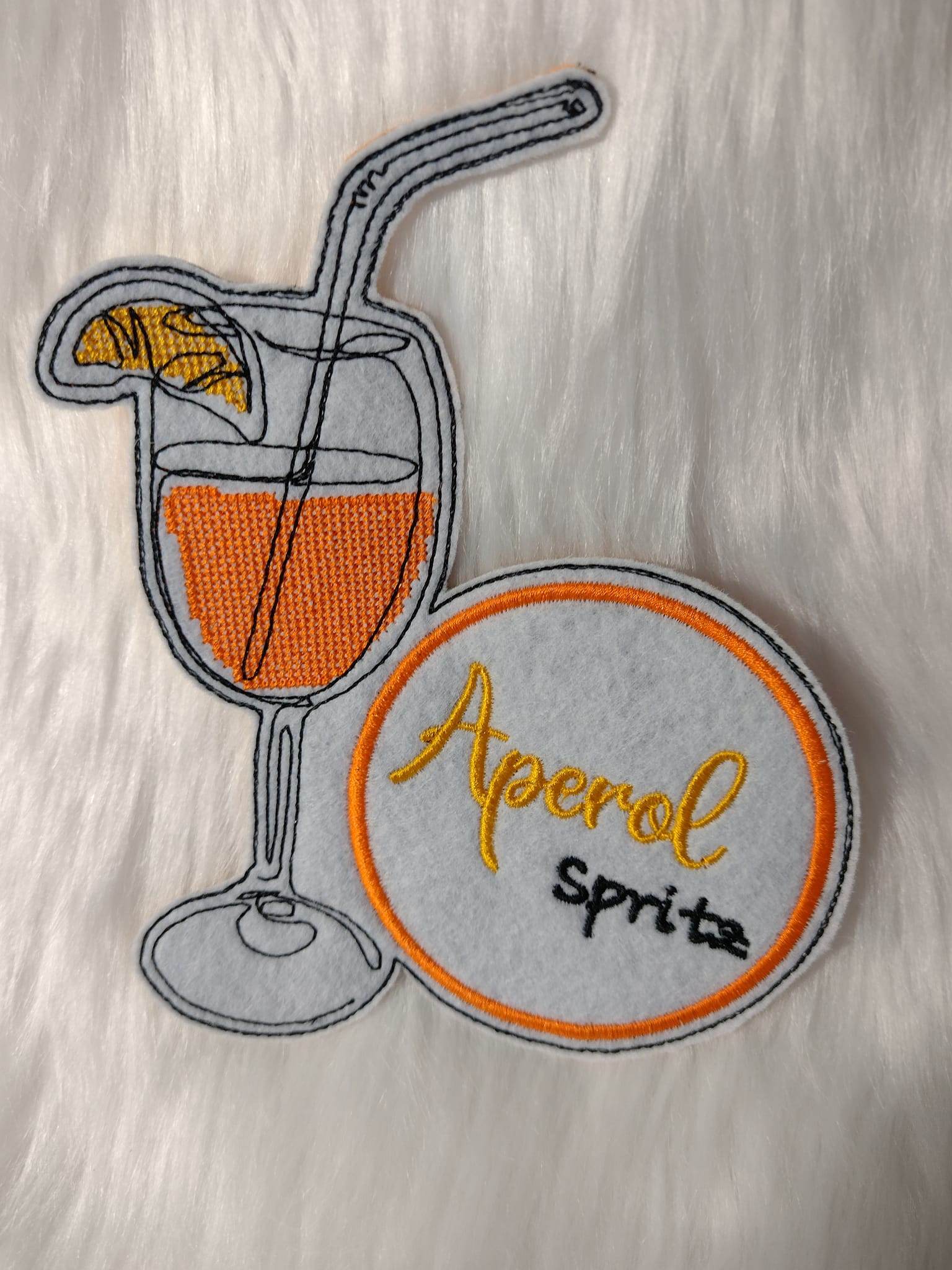 Stickdatei Cocktail - Untersetzer (Single Line) - Sewando