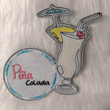 Stickdatei Cocktail - Untersetzer (Single Line) - Sewando