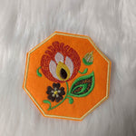 Stickdatei Untersetzer Lowicz Blumen (Folklore aus Polen) - Sewando