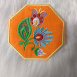 Stickdatei Untersetzer Lowicz Blumen (Folklore aus Polen) - Sewando