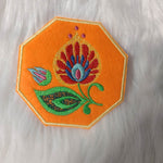 Stickdatei Untersetzer Lowicz Blumen (Folklore aus Polen) - Sewando