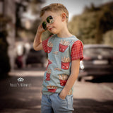 Schnittmuster Mirror Shirt Kombiversion A0/A4 Gr. 62 bis 158 - Sewando