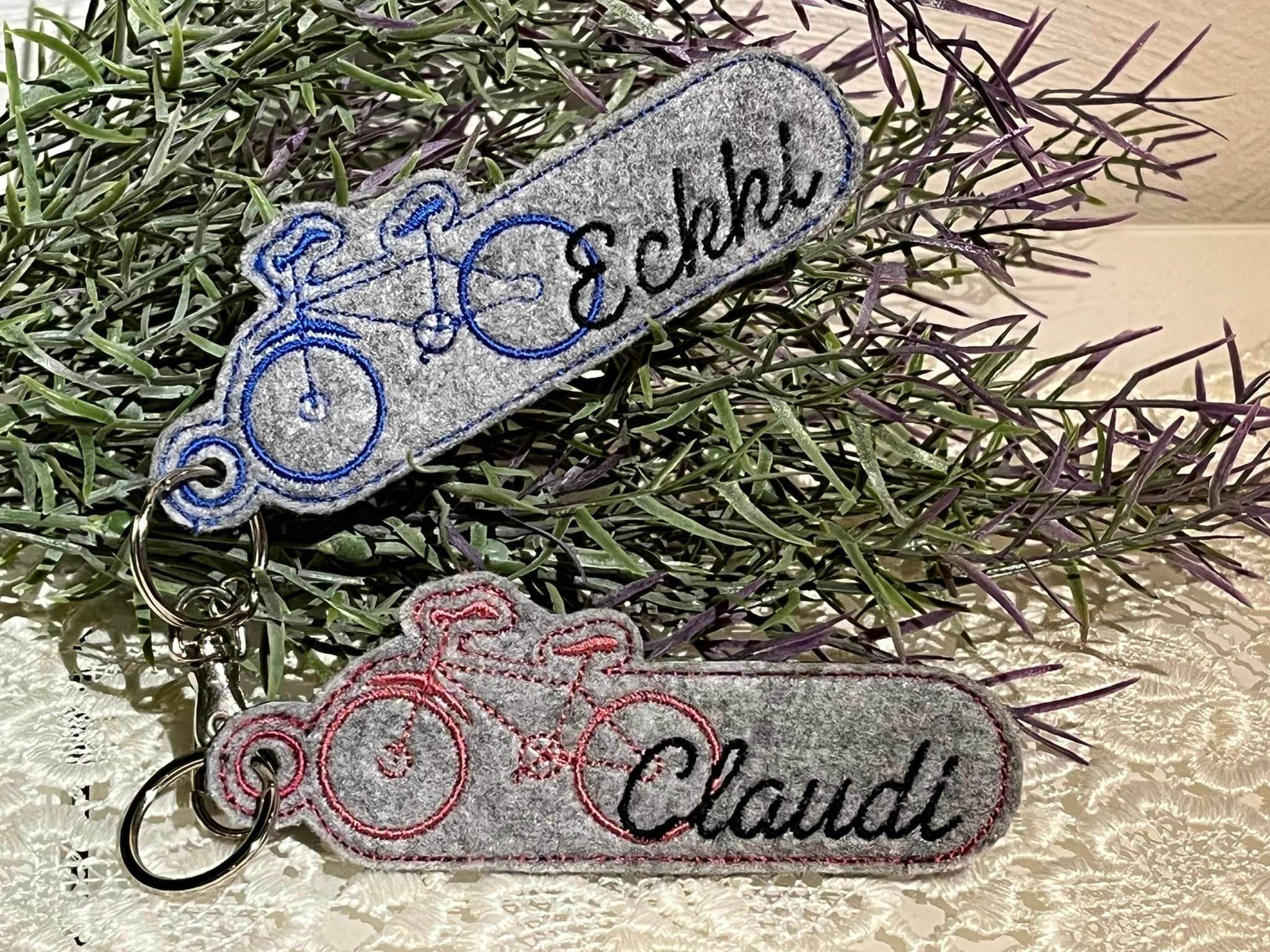 Schlüsselanhänger - Fahrrad (personalisierbar) - Sewando