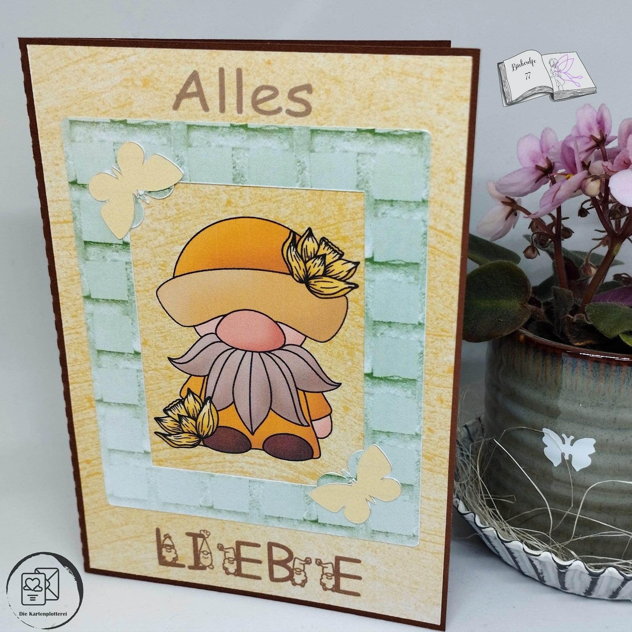 Digiset Blumenwichtel Plotterdatei, Sublimation, Digistamp, Digipaper - Sewando
