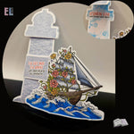 Digiset Flowerboat, Digistamp, Digipaper, Plotterdatei, Sublimation, Druck - Sewando