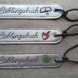 Stickdatei - Lesezeichen-Set "Lieblingsbuch" (3 Motive)