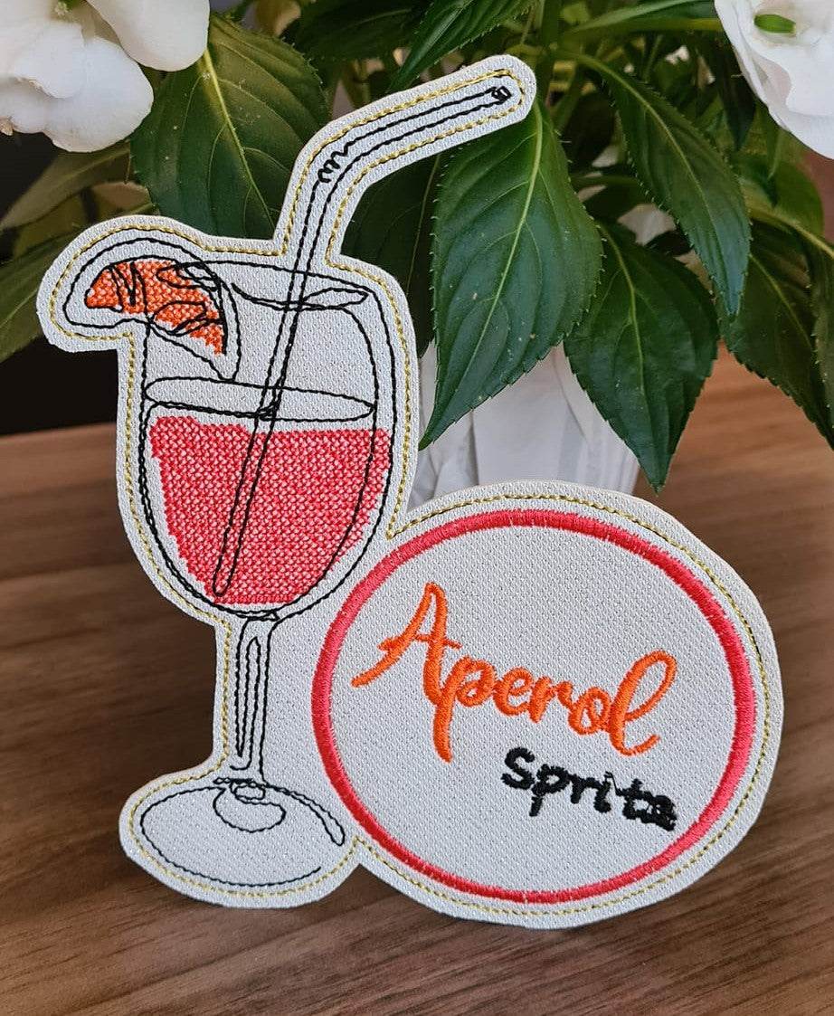Stickdatei Cocktail - Untersetzer (Single Line) - Sewando