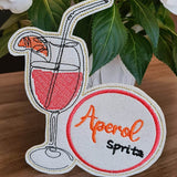 Stickdatei Cocktail - Untersetzer (Single Line) - Sewando
