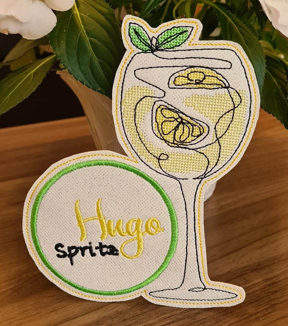 Stickdatei Cocktail - Untersetzer (Single Line) - Sewando