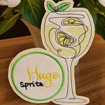 Stickdatei Cocktail - Untersetzer (Single Line) - Sewando