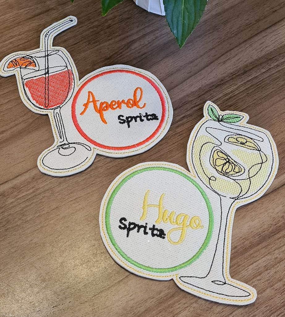 Stickdatei Cocktail - Untersetzer (Single Line) - Sewando