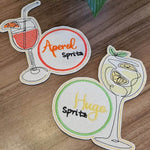 Stickdatei Cocktail - Untersetzer (Single Line) - Sewando