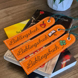Stickdatei - Lesezeichen-Set "Lieblingsbuch" (3 Motive)