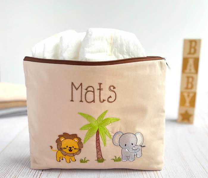Stickdatei Zoo Tiere 10x10cm Set 197 - Sewando