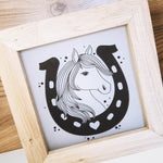 Plotterdatei Hufeisenliebe Pferd - Sewando