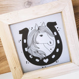 Plotterdatei Hufeisenliebe Pferd - Sewando