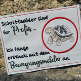 Stickdatei - Mugrug "Schrittzähler - Bewegungsmelder"