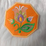 Stickdatei Untersetzer Lowicz Blumen (Folklore aus Polen) - Sewando