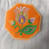 Stickdatei Untersetzer Lowicz Blumen (Folklore aus Polen) - Sewando
