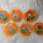 Stickdatei Untersetzer Lowicz Blumen (Folklore aus Polen) - Sewando
