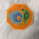 Stickdatei Untersetzer Lowicz Blumen (Folklore aus Polen) - Sewando