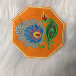 Stickdatei Untersetzer Lowicz Blumen (Folklore aus Polen) - Sewando