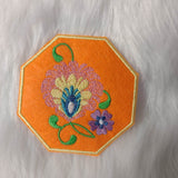 Stickdatei Untersetzer Lowicz Blumen (Folklore aus Polen) - Sewando