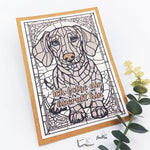 Digistamp Dackel Fenster Plotten, Sublimation, Drucken ! - Sewando