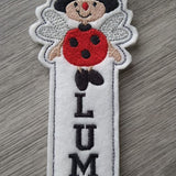 Stickdatei - Lesezeichen-Set "Bienenkind & Käferkind" personalisierbar